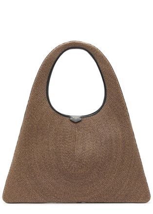 Alaia Leather and Raffia Hobo bag - Natural - One Size