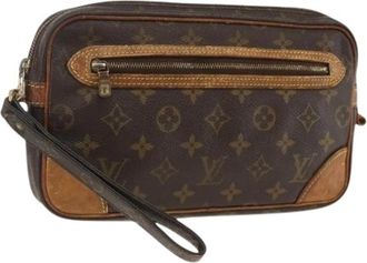 Louis Vuitton Pre-owned Clutches, female, Brown, Size: ONE SIZE Pre-owned Marly Dragonne Clutch