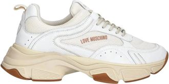 Love Moschino Sneakers - Dames - Sneakers - Wit - 38 EU - Leer - Schoenen