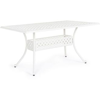 BIZZOTTO Bizzotto - Tavolo in alluminio bianco ivrea 160x90 da esterno