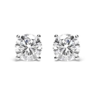 House of Brilliance IGI Certified 14K White Gold 5.00 Cttw Lab Grown Diamond Solitiare Stud Earrings at Nordstrom