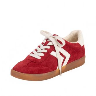 Yellow Box Womens Zera Lace-Up Sneaker In Red