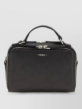 Fendi leather phone holder clutch bag