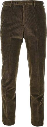 Pantaloni Torino Corduroy Slim Fit Broek - Heren - Broeken - Groen - Maat: 2XL Corduroy