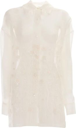 P.A.R.O.S.H. Sorgente Shirt - Dames - Overhemden - Wit - M - Overhemden