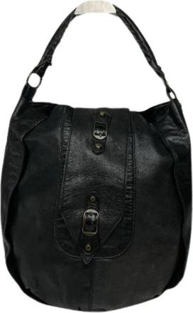 Balenciaga Pre-owned Vintage Schoudertas - Dames - Vintage Schoudertas - Zwart - ONE Size - Leer - Vintage