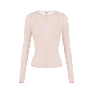 Elisabetta Franchi Dames, Tops, Beige, Maat: M Jersey