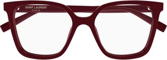 Saint Laurent Brillen - Dames - Brillen - Rood - 53 MM - Accessoires