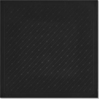 Gucci Interlocking G Chain Silk Carr&eacute;, Black, Silk