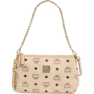 MCM Aren Shoulder Bag in Beige at Nordstrom Rack