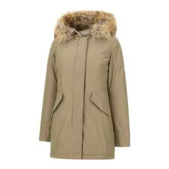 Woolrich Down Jackets, female, Beige, XS, Arctic Raccoon Parka
