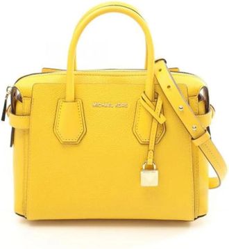Michael Kors Pre-owned Handbags, female, Yellow, Size: ONE SIZE Pre-owned Leather handbags