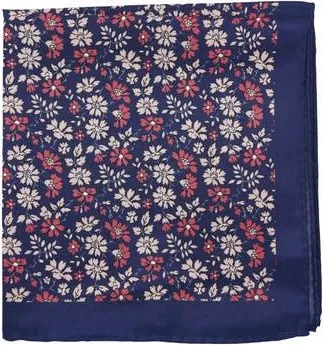 Ben Sherman Floral Pocket Square in Navy at Nordstrom Rack