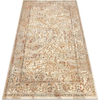 RugsX Rugsx - Alfombra De Lana Soho 477.04.la110 Osta - Flores, Estructura, Natural Beige / Terracota Beige 160x240 Cm