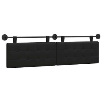 vidaXL Cabecero Colgante Negro Cuero Sint&eacute;tico Vidaxl