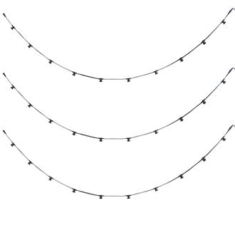 QAZQA Qazqa Guirnalda De Luces Conectable Negra Con Enchufe 14m 30