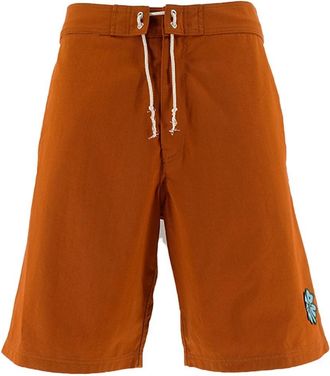 Marni Mens Relaxed Fit Bermuda Shorts In Dust Apricot