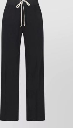Rick Owens straight leg trousers button detail pockets