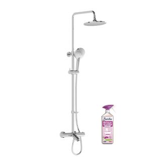 Vitra Columna De Ducha Termost&aacute;tica Para Ba&ntilde;o Aquaheat Joy 220 + Limpiador Briochin