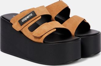 Coperni Mules in suede con logo