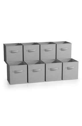 Sorbus 8-Pack Foldable Storage Cube Bins in Gray at Nordstrom Rack