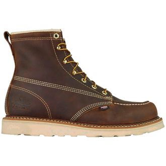 Thorogood 6 Inch Moc Toe Non Safety Leather Mens Ankle Boots - Brown - Size:UK 10.5
