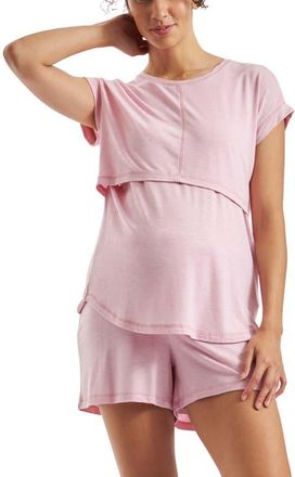 Ripe Dreamy Nursing Tee in Dusty Pink at Nordstrom, Size Large Au