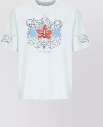 Casablanca graphic print crew neck short sleeve t-shirt