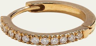 Pamela Love 14K Yellow Gold Pave Diamond 8mm Huggie Hoop Earring, Single