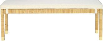 TOV Furniture Amara Linen Bench