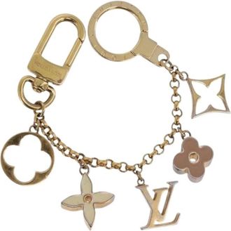 Louis Vuitton Pre-owned Canvas Key Holder - Dames - Vintage Accessoires - Geel - ONE Size - Vintage