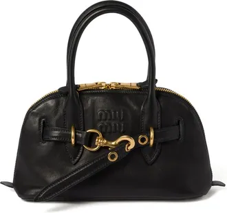 Miu Miu Aventure Leather Tote Bag
