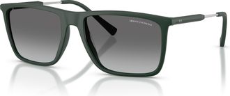 A|X Armani Exchange Grey Gradient Square Mens Sunglasses AX4160SF 837911 57