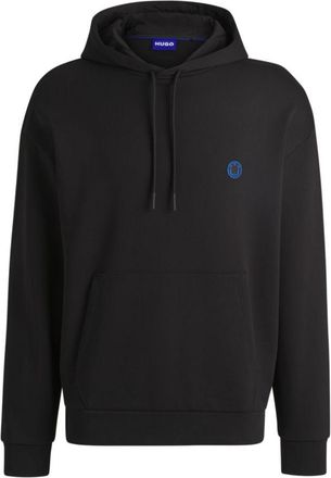 HUGO BOSS Cotton-terry hoodie with Happy HUGO logo