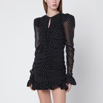 Rotate Tarana short polka-dot dress