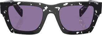 Prada Violet Mirror Internal Silver Square Mens Sunglasses PR A06SF 15O50B 54