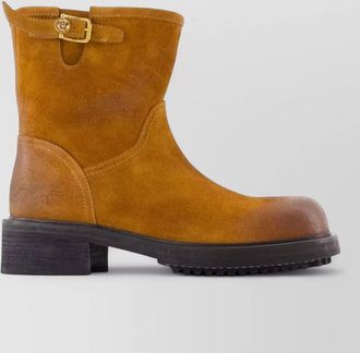 Versace suede ankle boots