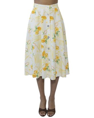Alexia Admor Maya Linen-Blend Midi Skirt