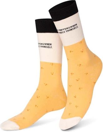 doiy Fortune Cookie 3D Crew Socks in Yellow at Nordstrom