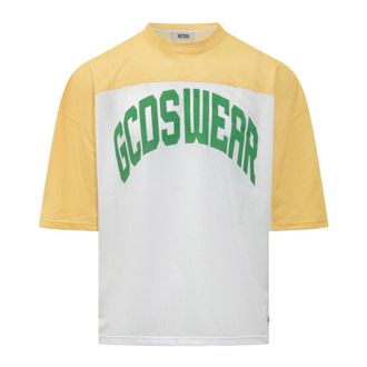 GCDS Training T-Shirts, male, Multicolor, Size: XS Sunset SS T-Shirt