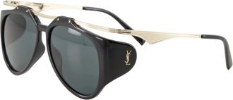 Saint Laurent SL M137 Amelia Zonnebril - unisex - Zonnebrillen - Zwart - ONE Size - Nylon - Accessoires