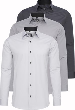 Rusty Neal Set van 3 zakelijke overhemden