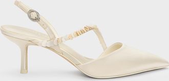Charles & Keith Briella Sequinned Slingback Pumps