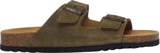 Scholl Julien Slider - Heren - Sandalen - Groen - 40 EU - Schoenen