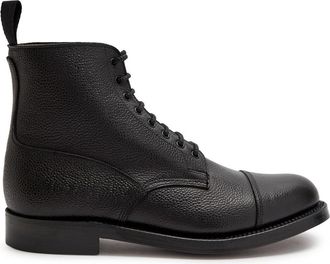 Grenson Shoe 3 Grained Leather Boots - Black - 8.5 (IT42.5 / UK8.5)