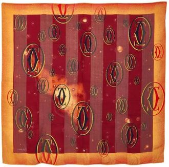 Cartier Pre-owned Scarves, female, Multicolor, Size: ONE SIZE Pre-owned Silk Scarf