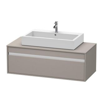 Duravit Duravit Ketho M&oacute;dulo Mural 6696, 1 Extra&iacute;ble, 1200mm, Para 1 Lavabo De Montaje Superior, C&eacute;ntrico, Color (frente/cuerpo): Terra Mate - Kt669601414