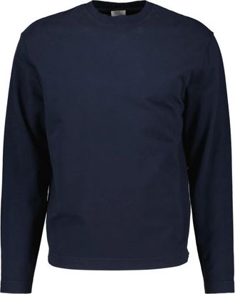 04651/ Long Sleeve Top - Heren - Longsleeves - Blauw - L - Tops