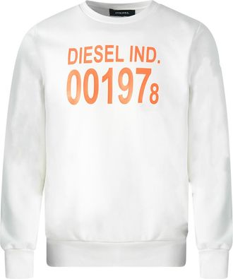 Diesel 001978 Logo Witte Trui