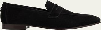 Bougeotte Suede Flaneur Penny Loafers
